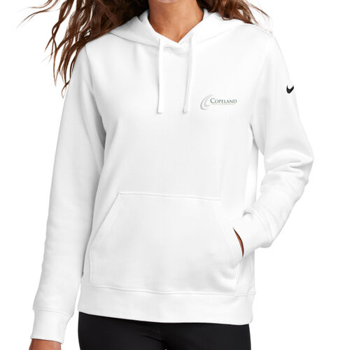 LC - Ladies Club Fleece Sleeve Swoosh Pullover Hoodie Thumbnail